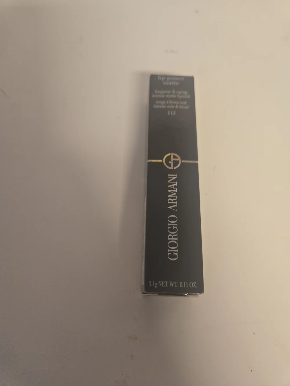 GIORGIO ARMANI LIP POWER MATTE LIPSTICK IN SHADE *112 STYLISH*  0.11 oz 3.1 g